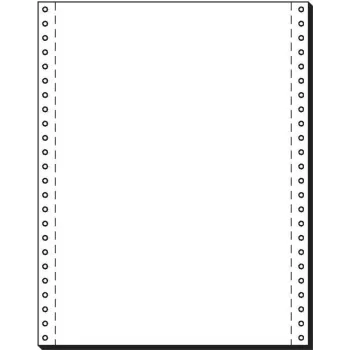 SIGEL Papel continuo, 305 x 240 mm, 70 g/m², 2000 hojas, perforación de hoja individual, blanco 12241