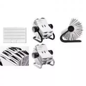 DURABLE TELINDEX Fichero rotativo, 500 fichas, índice A-Z, gris 248223