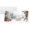 SIGEL DS645 Tarjeta navideña Scandinavian Snow, DIN Lang horizontal, cartulina blanca de 250 g/m², inyección de tinta/láser/fotocopiadora, 1 ud.