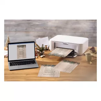 SIGEL Papel de cartas navideño Golden Greens motivo DIN A4 - 90 g/m² - A4 (DP664)