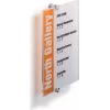DURABLE CRYSTAL SIGN A4 Set de placas de puerta vertical, acrílico transparente, montaje con tornillos 482519