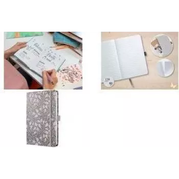 SIGEL Jolie Beauty Enchanted Heart Cuaderno A5 rayado tapa dura 176 páginas JN361