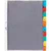 DURABLE Índice de fundas A4, 10 partes, pestañas de colores surtidos, polipropileno 663219