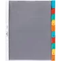 DURABLE Índice de fundas A4, 10 partes, pestañas de colores surtidos, polipropileno 663219