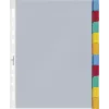 DURABLE Índice de fundas A4, 10 partes, pestañas de colores surtidos, polipropileno 663219