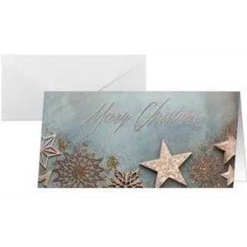 SIGEL DS099 Tarjetas navideñas glamurosas, DIN Lang, 10 tarjetas
