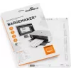 DURABLE BADGEMAKER Etiquetas insertables 30 x 65 mm, blancas, 100 insertos (20 hojas con 5 cada una) 142302