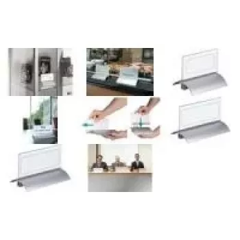 DURABLE PRESENTER DE LUXE Portatarjetas de mesa A4 horizontal 105x297 mm Transparente 820319
