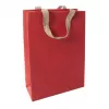 SIGEL Red Coco Bolsa de regalo grande, papel de fibra de yute, rojo, 1 ud. (ET010)