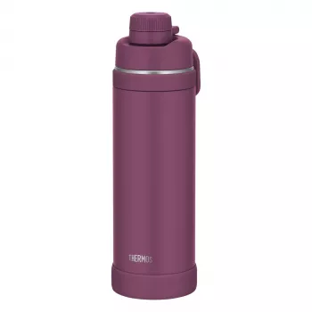 THERMOS Ultralight Max Botella isotérmica, 1,0 L, mora, acero inoxidable de doble pared, con vaso 4135.304.100