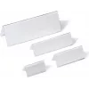 DURABLE Portatarjetas de mesa Tabla de inserción acrílico 61/122x150 mm, 10 uds. 803319