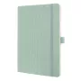 SIGEL Conceptum Cuaderno A5 cuadriculado menta tapa blanda 194 páginas CO336