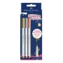 Faber-Castell Goldfaber Creative Set de rotuladores, 3 colores diferentes, tinta pigmentada a base de agua, inodoro, resistente al roce, resistente a salpicaduras, blíster 161005