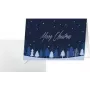 SIGEL DS635 Tarjeta de Navidad Snowflake Serenity A6 horizontal (A5) para inyección de tinta/láser/copiadora, cartulina blanca 250 g/m², 1 ud.