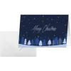 SIGEL DS635 Tarjeta de Navidad Snowflake Serenity A6 horizontal (A5) para inyección de tinta/láser/copiadora, cartulina blanca 250 g/m², 1 ud.