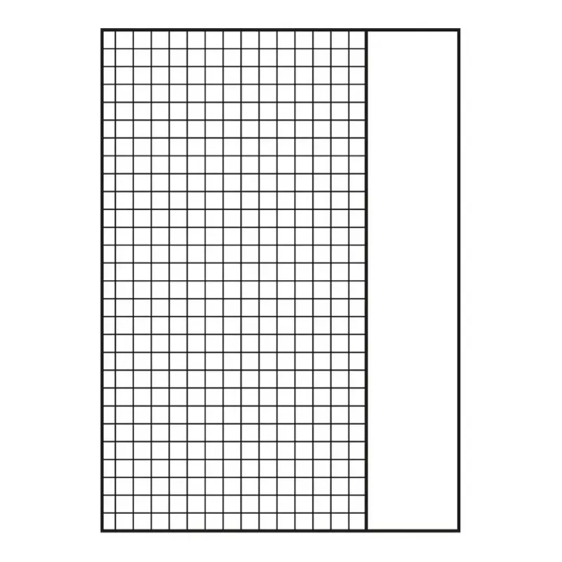 Oxford Papel de recambio para archivador A4 cuadriculado 50 hojas 4 taladros con margen blanco 400131580