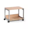DURABLE SYSTEM 48 Carro de servicio multifunción, 3 bandejas, gris claro, 600 x 480 x 900 mm, 120 kg de carga total 3710124