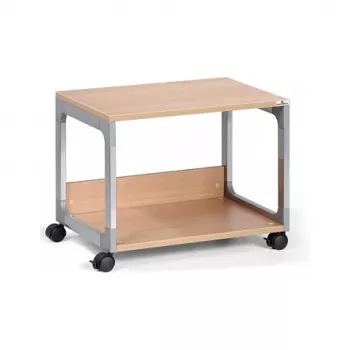 DURABLE SYSTEM 48 Carro de servicio multifunción, 3 bandejas, gris claro, 600 x 480 x 900 mm, 120 kg de carga total 3710124