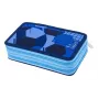 HERLITZ Blue Goal Estuche doble, 23 piezas, 2 compartimentos, cremallera, forro interior de color 400205859