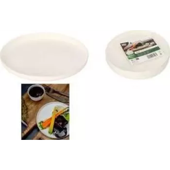 PAPSTAR Platos de caña de azúcar pure Ano, redondos, Ø 16 cm, blancos, 6 unidades (89995)