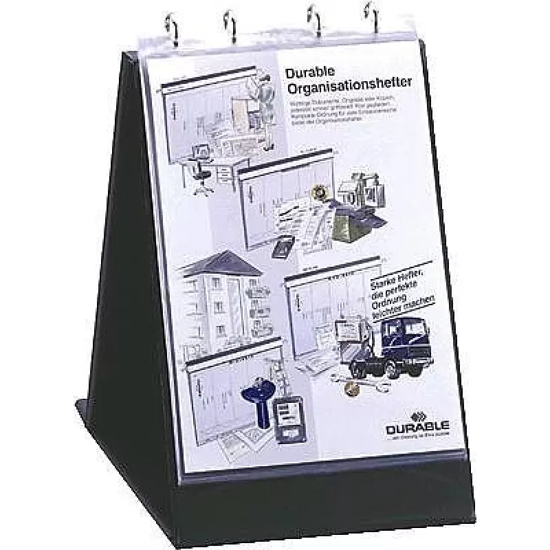 DURABLE Fundas para rotafolio A3 horizontal, pack de 10, transparente antirreflejo 857719