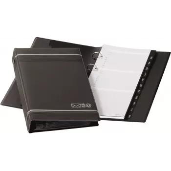DURABLE TELINDEX Archivador telefónico de anillas 145x255 mm, negro 237558
