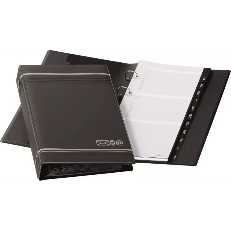 DURABLE TELINDEX Archivador telefónico de anillas 145x255 mm, negro 237558