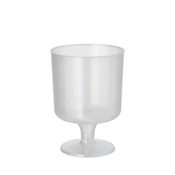 PAPSTAR Copa de vino tinto reutilizable PP, 0,2 L, translúcida, pack de 10, polipropileno, diámetro: 72 mm, altura: 100 mm - 1 unidad (89728)