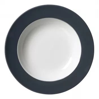 Ritzenhoff & Breker Doppio Antracita Plato sopero 220 mm porcelana, set de 6 430219