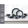 Ritzenhoff & Breker Doppio Antracita Plato sopero 220 mm porcelana, set de 6 430219