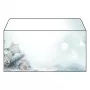 SIGEL Snow Star Papel de diseño DL 110 x 220 mm 80 g/m² azul/blanco DU312