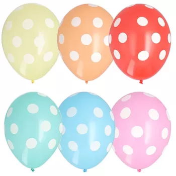 PAPSTAR Dots globos de látex de colores, 29 cm, 100 uds. 84525