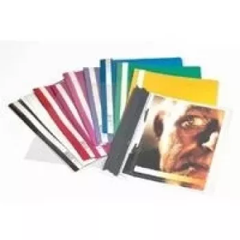 DURABLE A4+ carpeta de informes, polipropileno transparente, pack de 50, mecanismo de pinza, 220 x 310 mm 257001