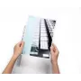 DURABLE A4 tiras de encuadernación 6 mm con lengüeta de archivo, 50 uds., transparente 290419