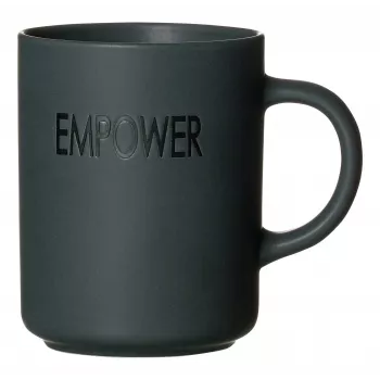 Ritzenhoff & Breker EMPOWER tazas de café de porcelana grises, 390 ml, set de 4 425758