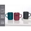 Ritzenhoff & Breker EMPOWER tazas de café de porcelana grises, 390 ml, set de 4 425758