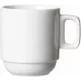 Ritzenhoff & Breker BIANCO tazas de café de porcelana blancas, 245 ml, set de 6, apilables, aptas para lavavajillas y microondas 429848