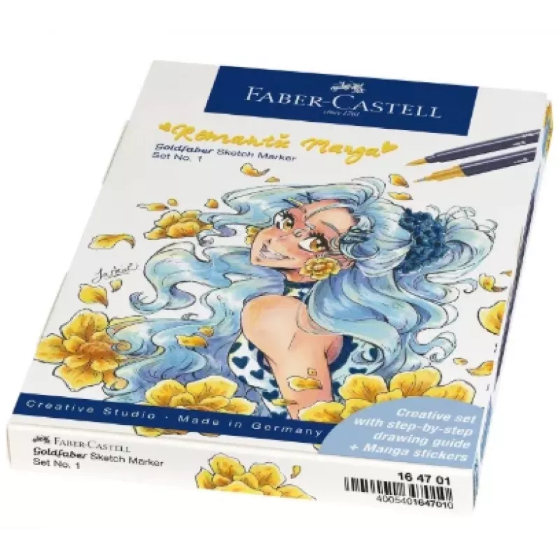 Faber-Castell Goldfaber Sketch rotuladores set Romantic Manga (6 rotuladores de doble punta base alcohol) 164701