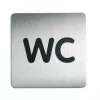 DURABLE PICTO señal pictograma WC 150x150 mm autoadhesiva acrílico 495723