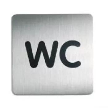 DURABLE PICTO señal pictograma WC 150x150 mm autoadhesiva acrílico 495723