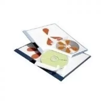 Durable CD/DVD FIX Bolsillo autoadhesivo para CD, transparente, paquete de 10