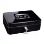 WEDO 145 221H caja de caudales de acero con cerradura de cilindro, negro con pintura en polvo