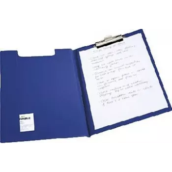 DURABLE carpeta con pinza STANDARD, DIN A4, azul oscuro, film flexible con refuerzo de cartón 2357-07