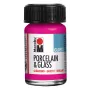 Marabu pintura para porcelana y vidrio, brillante, frambuesa, 15 ml 11150039131