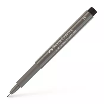Faber-Castell PITT Artist Pen, Warm Grey IV, tinta pigmentada, punta de pincel, alta resistencia a la luz, 1 rotulador 167073