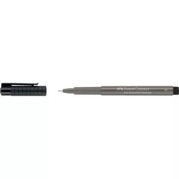 Faber-Castell PITT Artist Pen, Warm Grey IV, tinta pigmentada, punta de pincel, alta resistencia a la luz, 1 rotulador 167073