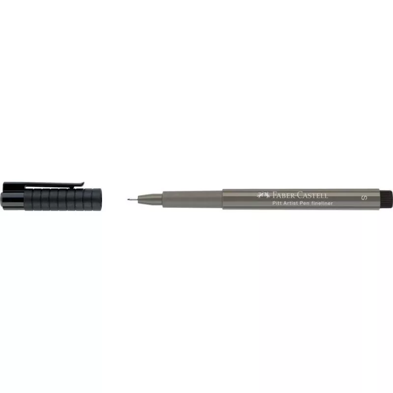Faber-Castell PITT Artist Pen, Warm Grey IV, tinta pigmentada, punta de pincel, alta resistencia a la luz, 1 rotulador 167073