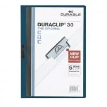 DURABLE DURACLIP 30 A4 pinza de archivo negra (pack de 25) 220028
