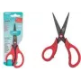 WEDO Gripy tijeras de manualidades para zurdos, punta afilada, 145 mm, rojo 771671