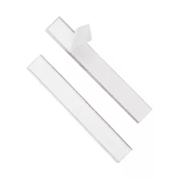 DURABLE LABELFIX® portaequinas autoadhesivo 200x20 mm, transparente, 10 unidades 802019